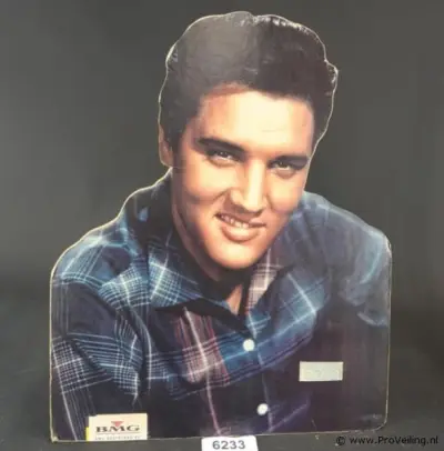 Vintage kartonnen uitstansel van Elvis Presley – kavel bij ProVeiling, Wageningen