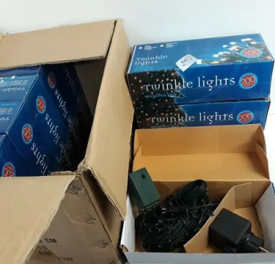 10 x Kerstlampen 200 L classic twinkel 8 programma's – kavel bij Belga Veilingen, Oudsbergen