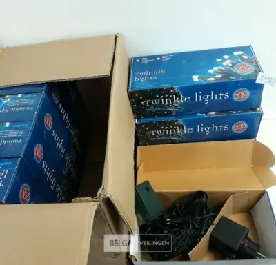 10 x Kerstlampen 200 L classic twinkel 8 programma's – kavel bij Belga Veilingen, Oudsbergen