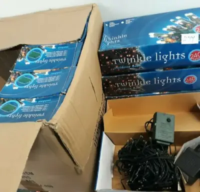 10 x Kerstlampen 240 L classic twinkel 8 programma's – kavel bij Belga Veilingen, Oudsbergen