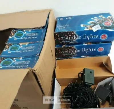 10 x Kerstlampen 240 L classic twinkel 8 programma's – kavel bij Belga Veilingen, Oudsbergen