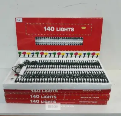 5 x Kerstlampen 140 L classic kaars – kavel bij Belga Veilingen, Oudsbergen