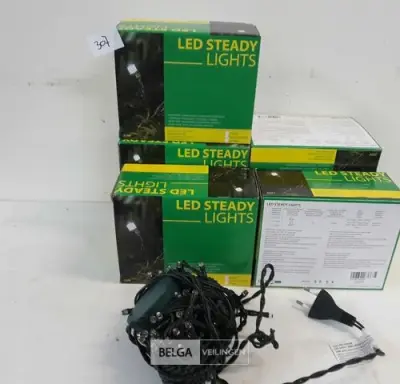 8 x Kerstlampen 120 L LED warm wit – kavel bij Belga Veilingen, Oudsbergen