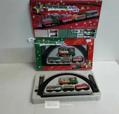1 x Kersttrein in set 9 delig – kavel bij Belga Veilingen, Oudsbergen