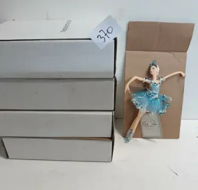 5 x Ballerina hangdeco 16 cm – kavel bij Belga Veilingen, Oudsbergen