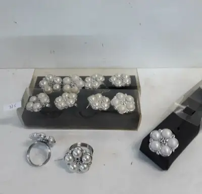 3 x Servetringen set 4 stuks – kavel bij Belga Veilingen, Oudsbergen