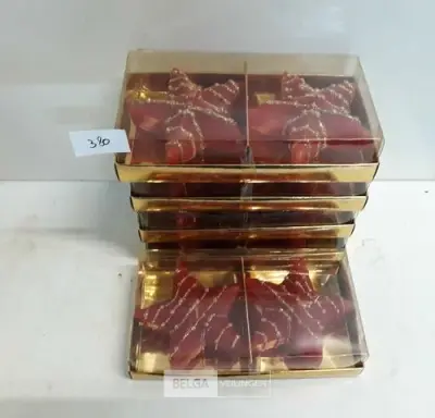 5 x Kaars 2 stuks ster rood 9cm – kavel bij Belga Veilingen, Oudsbergen
