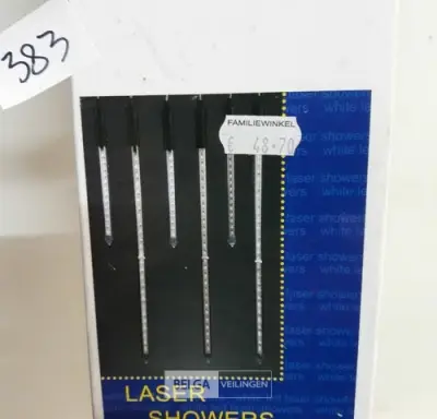 1 x Kerstverlichting shooting lazer 3x30 cm + 3 x 60 cm – kavel bij Belga Veilingen, Oudsbergen
