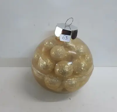 1 x Kerstballen pvc zilver 24 stuks – kavel bij Belga Veilingen, Oudsbergen