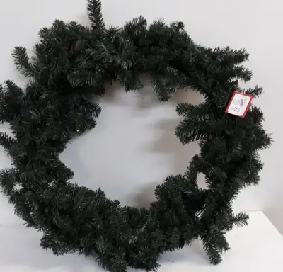 1 x Kerstkrans groen 70 cm – kavel bij Belga Veilingen, Oudsbergen