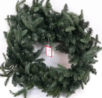 1 x Kerstkrans groen 65 cm combitakken – kavel bij Belga Veilingen, Oudsbergen