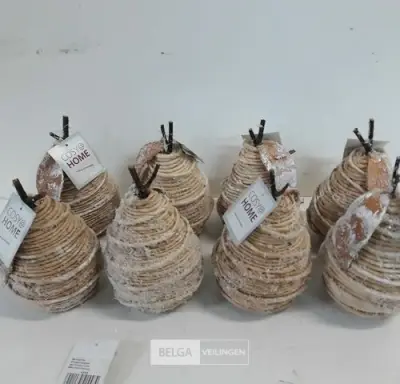 8 x Deco peer 13 cm – kavel bij Belga Veilingen, Oudsbergen