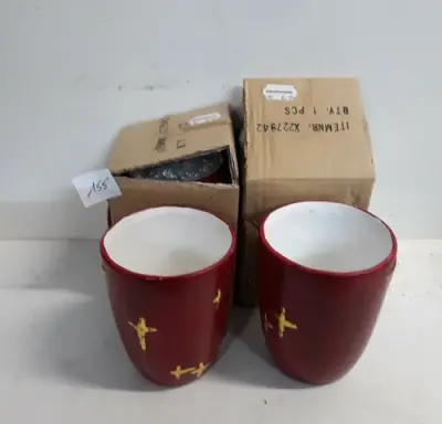4 x Kaarshouder 13 cm rood – kavel bij Belga Veilingen, Oudsbergen
