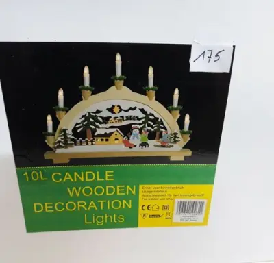 1 x Kerstdorp met lampen 43x33 cm – kavel bij Belga Veilingen, Oudsbergen