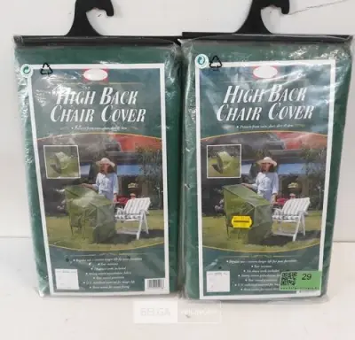 2 x Beschermhoes 4 tuinstoelen 107x69x76 cm – kavel bij Belga Veilingen, Oudsbergen