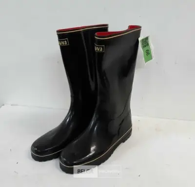 1 x Rubberen laarzen 40 zwart Chuva – kavel bij Belga Veilingen, Oudsbergen