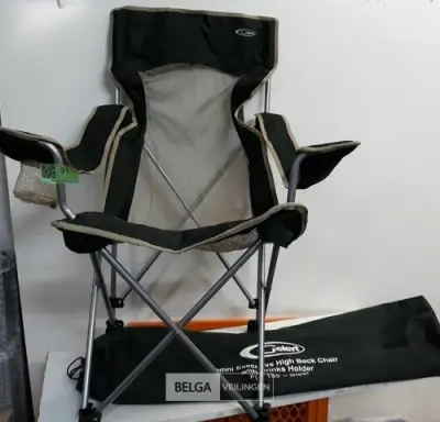 1 x Campingstoel luxe uitvoering Gelert groen – kavel bij Belga Veilingen, Oudsbergen