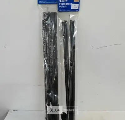 2 x Tentstokken fiber 2 assorti – kavel bij Belga Veilingen, Oudsbergen