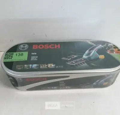1 x Buxusschaar 12 cm ISIO 3,6V + vervangmes als grasschaar in blikken opbergdoos – kavel bij Belga Veilingen, Oudsbergen