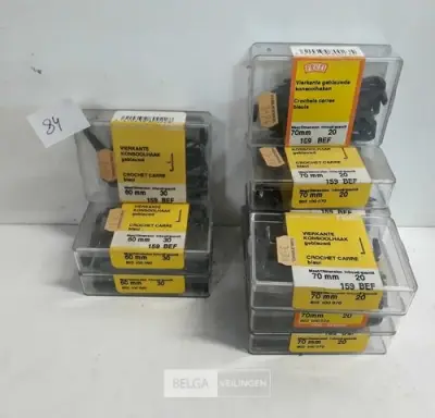 11 x Konsoolhaken staal 60-70 mm – kavel bij Belga Veilingen, Oudsbergen