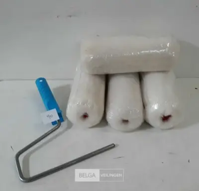 4 x Anti-spat verfrol wol 18 cm + 1 beugel – kavel bij Belga Veilingen, Oudsbergen