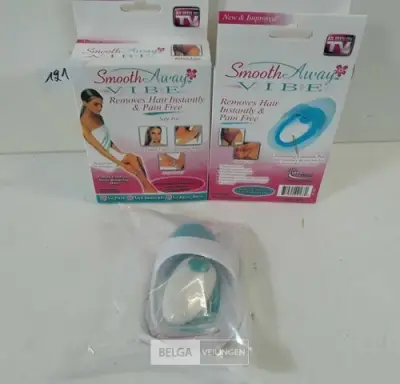 2 x Haar remover Smooth away vibe – kavel bij Belga Veilingen, Oudsbergen