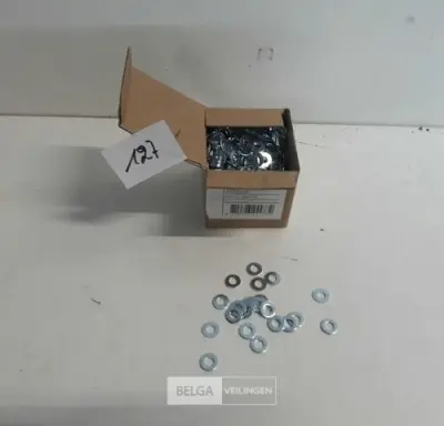 1 x Rondellen verzinkt M 4 1000 stuks – kavel bij Belga Veilingen, Oudsbergen