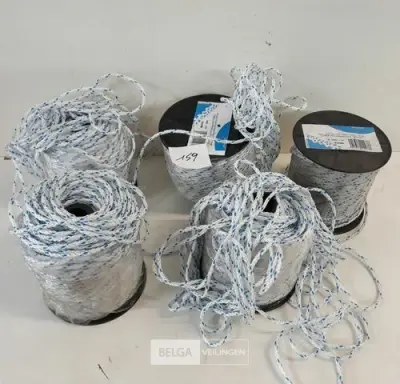 5 x Touw 3mm x 75M verpakkingsrol gebroken – kavel bij Belga Veilingen, Oudsbergen