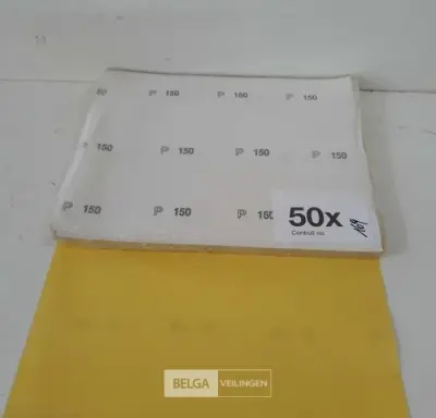 50 x Schuurpapier K150 – kavel bij Belga Veilingen, Oudsbergen