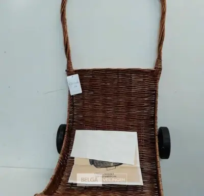 1 x Houtblokken trolley – kavel bij Belga Veilingen, Oudsbergen