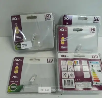 6 x LED 12V G4 1,2W 70lm warm wit – kavel bij Belga Veilingen, Oudsbergen