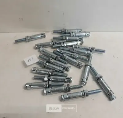 20 x Keilbouten M10 x 100 huls 50 mm – kavel bij Belga Veilingen, Oudsbergen