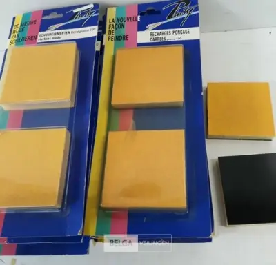 10 x Schuurelement spons mix 2 stuks – kavel bij Belga Veilingen, Oudsbergen
