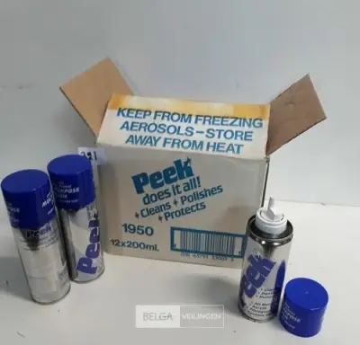 12 x Peek polish 200 ml – kavel bij Belga Veilingen, Oudsbergen