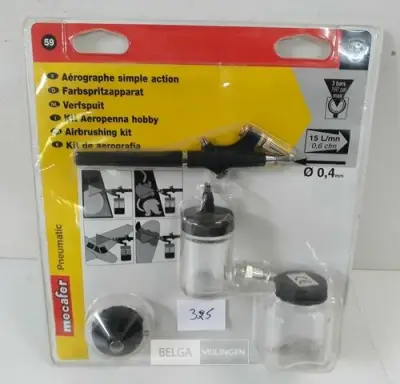 1 x Air-brush kit voor compressor – kavel bij Belga Veilingen, Oudsbergen