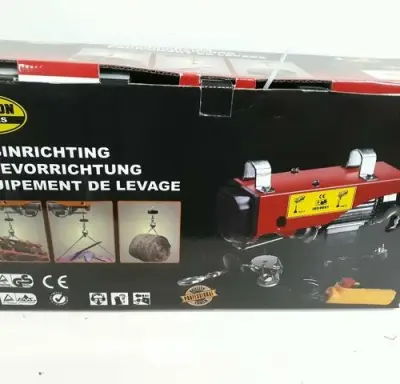 1 x Electrische takel 500-1000kg – kavel bij Belga Veilingen, Oudsbergen