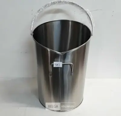 1 x Kolen- of pelletemmer 40 cm mat – kavel bij Belga Veilingen, Oudsbergen