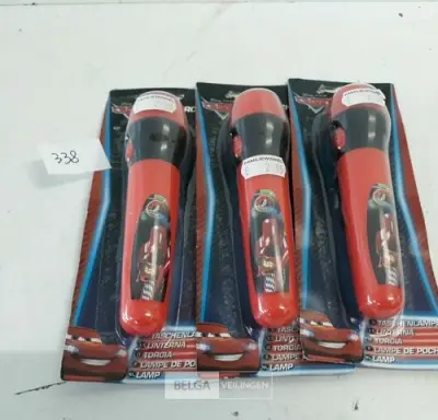 3 x Zaklamp LED cars – kavel bij Belga Veilingen, Oudsbergen