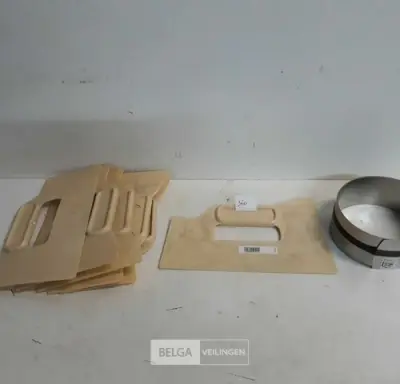 6 x Aandrukspatel + band op rol 2M inox – kavel bij Belga Veilingen, Oudsbergen