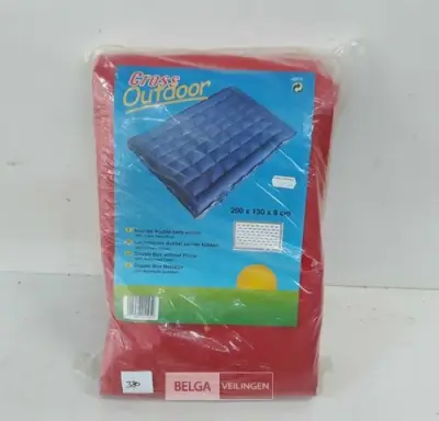 1 x Luchtmatras dubbel 100% rubber-katoen – kavel bij Belga Veilingen, Oudsbergen