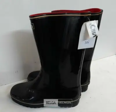 1 x Laarzen rubber maat 42 zwart – kavel bij Belga Veilingen, Oudsbergen