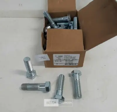 1 x Zeskantbout staal M16x60 mm 25 stuks – kavel bij Belga Veilingen, Oudsbergen