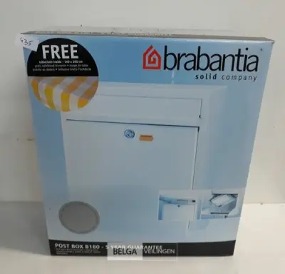 1 x Brievenbus Brabantia Silver Grey – kavel bij Belga Veilingen, Oudsbergen