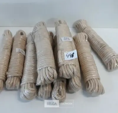 10 x Koord katoen 5mm x 10M – kavel bij Belga Veilingen, Oudsbergen