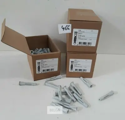 3 x Universeelplug nylon 8 mm 100 stuks – kavel bij Belga Veilingen, Oudsbergen