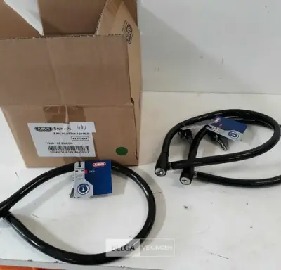 3 x Fietsslot Abus met sleutel 55 cm – kavel bij Belga Veilingen, Oudsbergen