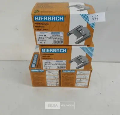 4 x Clips voor clickplank 3 mm 250 stuks – kavel bij Belga Veilingen, Oudsbergen