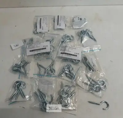 17 x Schroefoog open 3,5x50 mm 5 stuks – kavel bij Belga Veilingen, Oudsbergen