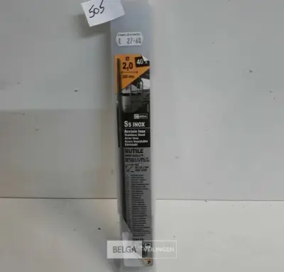 1 x Laselectroden 2,0mm 40 stuks voor inox – kavel bij Belga Veilingen, Oudsbergen