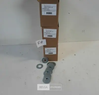 3 x Carrosserie rondellen verzinkt M10 x 30 mm 200 stuks – kavel bij Belga Veilingen, Oudsbergen